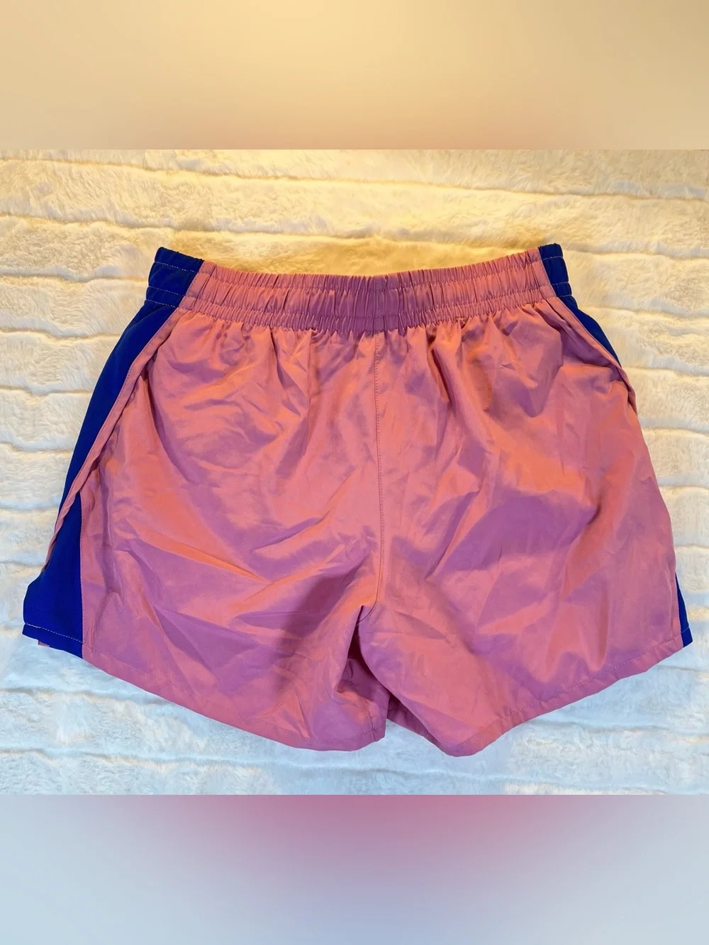 Nike Girls Dri-FIT Tempo Running Shorts Pink Blue Size Youth XL (Big Kids)
